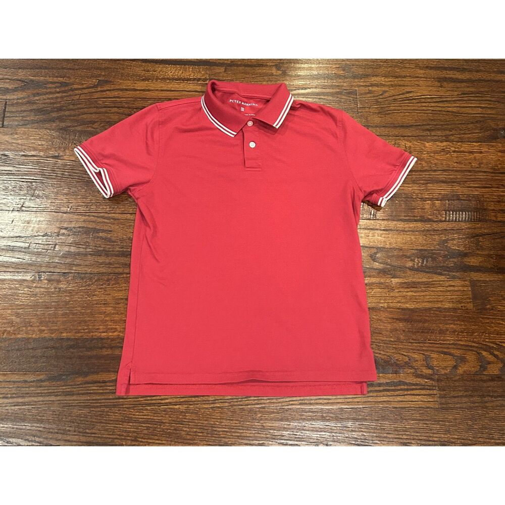 Peter Manning men's red short sleeve polo shirt size 2 (small) EUC